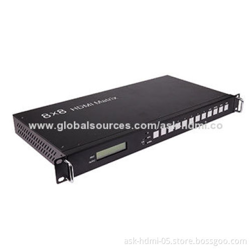Professional HDMI 8x8 Matrix Switcher with built-in HDCP and EDID Management